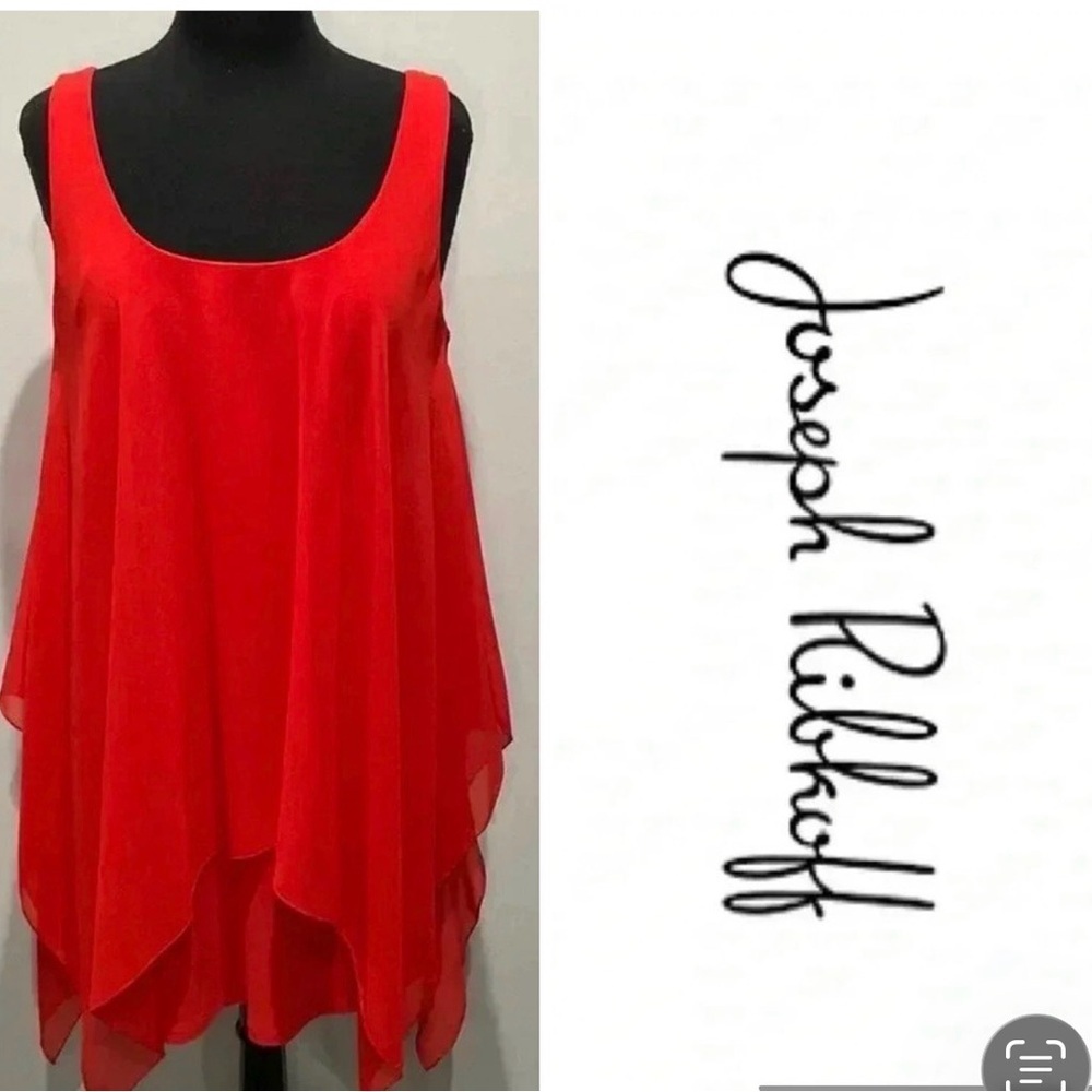 Joseph Ribkoff |  Tank Top Handkerchief Tunic